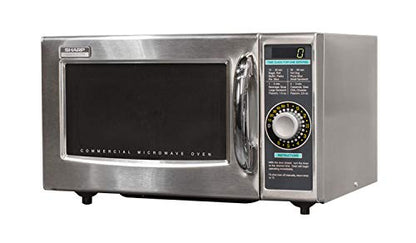 Sharp R-21LCFS Medium Duty Commercial Microwave (Dial Timer, 1000-Watts, 120-Volts) (Update of R-21LCF),Silver