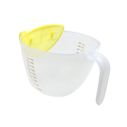 XANHOY Egg Beating Cup Capacity Wide Use Filtering Egg Liquid Mixing Measuring Bowl Kitchen Accessories Baking Tool Tart Strainer Measuring Cups