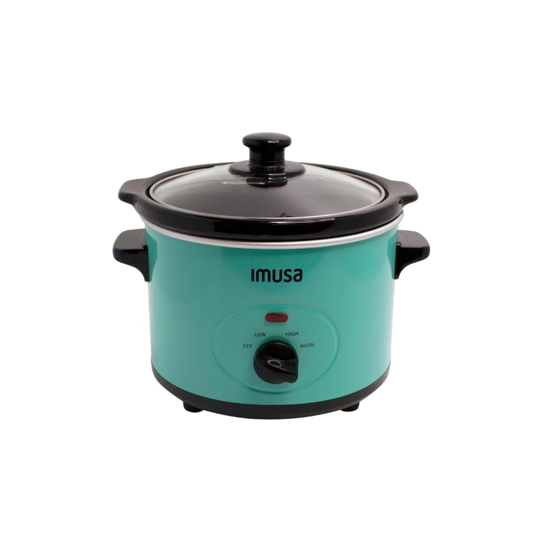 IMUSA 1.5qt Electric Slow Cooker, Teal