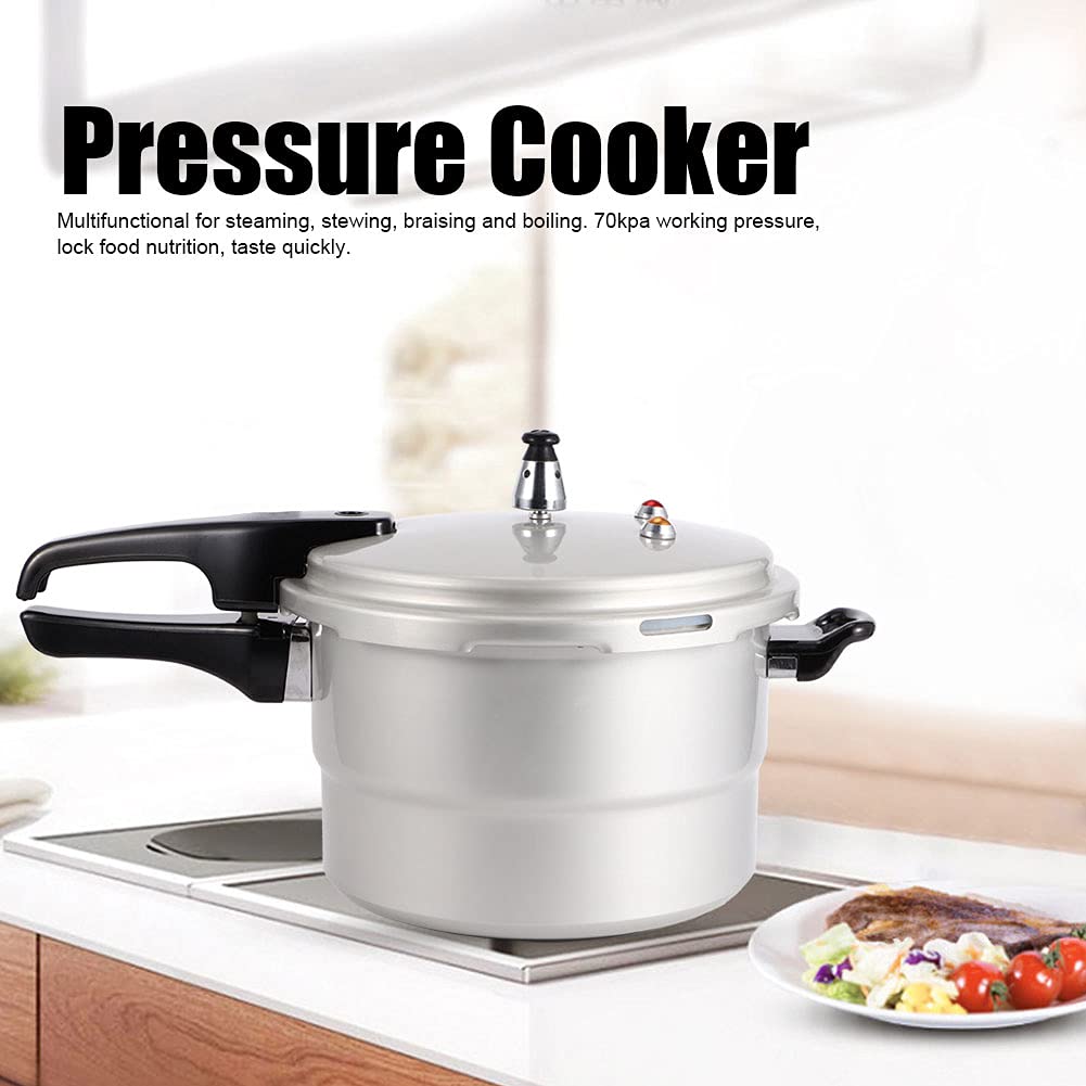 4 Quart Pressure Cooker, Household Pressure Cooker with Steaming Layer, Explosion Proof Cooking Pot for Gas Stove Electric Ceramic Stove, Suitable for 2-3 Person Use