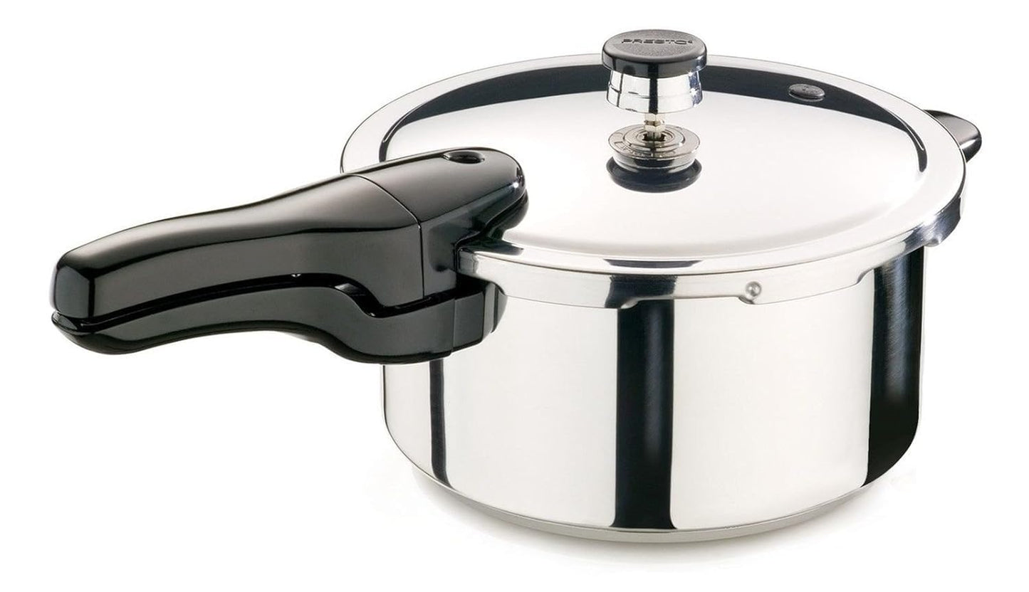 Presto Stainless Steel 01341 4-Quart Pressure Cooker, 4 QT