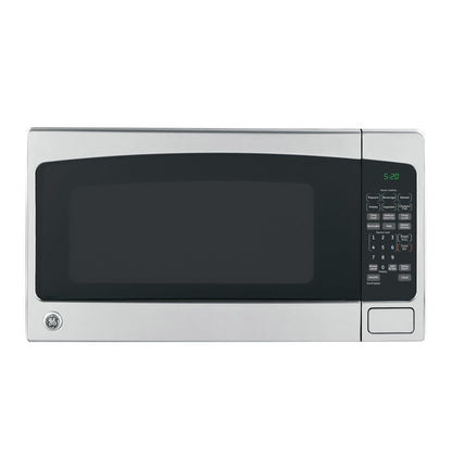 GE Countertop Microwave Oven, 1,200-watt Capacity, 2.0 Cubic Ft., 8 Auto Setting Cooking Settings, Child-Lock Technology, Kitchen Essentials for the Countertop, Dorm Room or Apartment, Satinless Steel