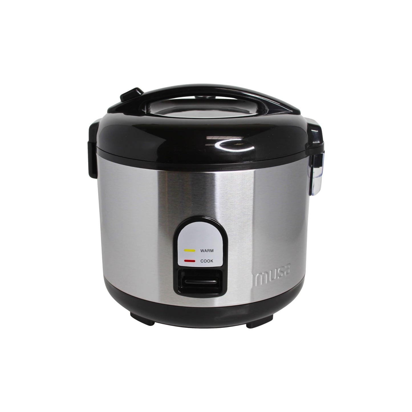 IMUSA 10cup Deluxe Stainless Steel Electric Rice Cooker with Steam Tray