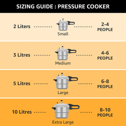 Pigeon Pressure Cooker - 10 Quart - Deluxe Aluminum Outer Lid Stovetop - Cook delicious food in less time: soups, rice, legumes, and more - 10 Liters