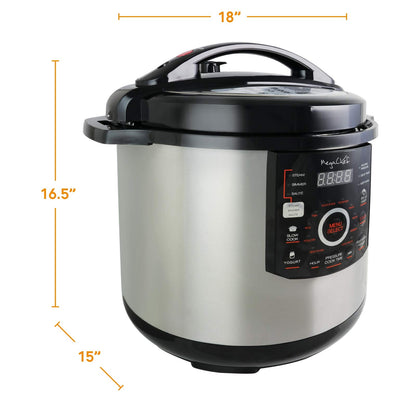 Megachef's 12 Quart XL Digital Pressure Cooker with 15 Presets