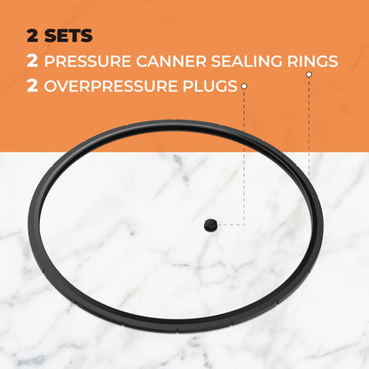 09985 Pressure Canner Sealing Ring Repalcement for Presto 01751 01781 01784 01745 01755 01782,Pressure Rubber Ring Fits for Presto 16 18 23 Qt Cooker,Pressure Cooker Parts & Accessories