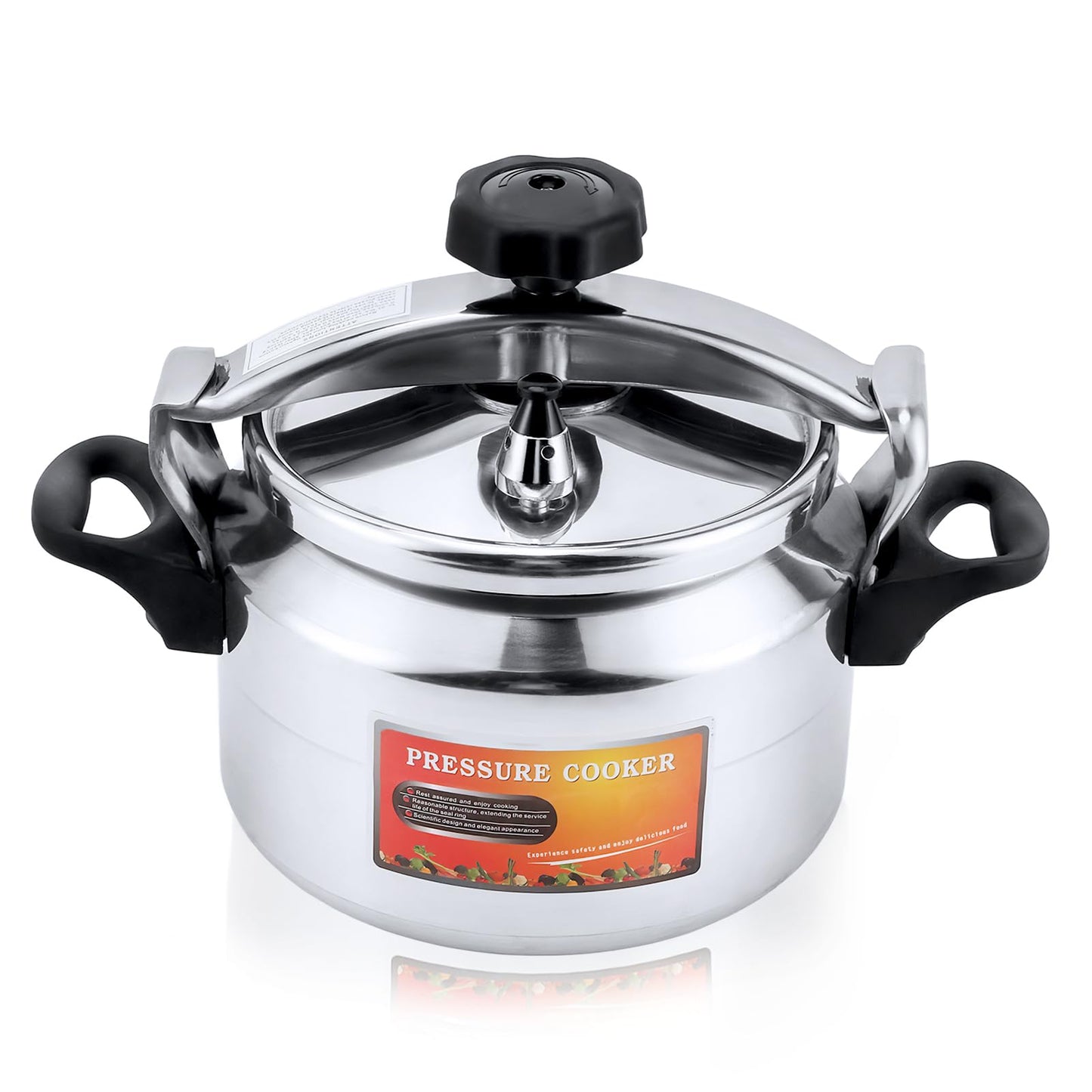 Pressure Cooker Aluminum Alloy Pressure Canner Cooker Explosion Proof Mini Cooking Pot for Gas Stove Housewarming Gift (3.2 Quart)