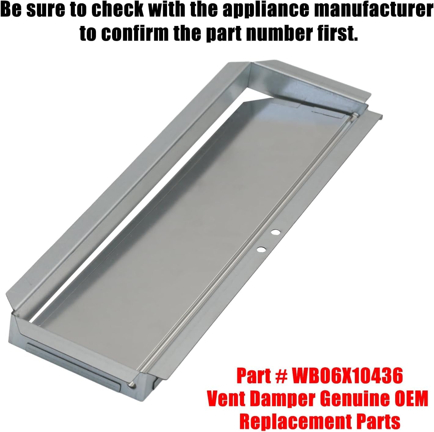 WB06X10436 Microwave Vent kit Vent Damper for GE Hotpoint Microwave Parts WB6X388 WB06X10133 WB06X0388