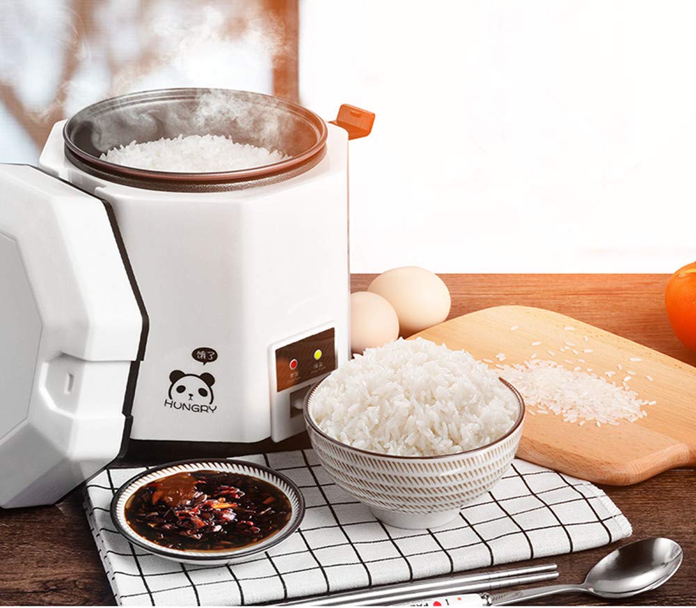 DCIGNA 1.2L Mini Rice Cooker, Electric Lunch Box, Travel, Small, Removable Non-stick Pot, Keep Warm Function, Suitable For 1-2 People - For Cooking Soup, Rice, Stews, Grains & Oatmeal