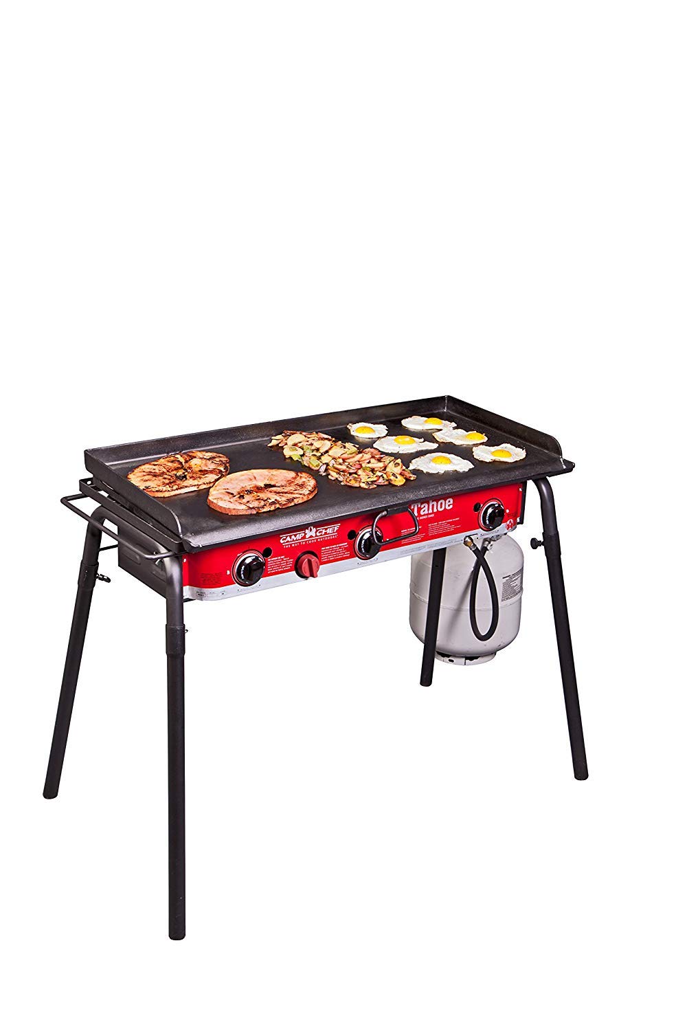 Camp Chef Tahoe 16-3-Burner Gas Stove - Perfect for Big Outdoor Cooking Jobs - 30,000 BTU Burners - 608 Sq In Cooking Space - 3-Burner Propane Stove