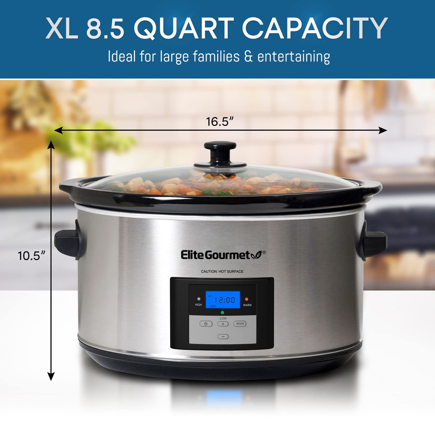 MST-900D Digital Programmable XL Jumbo Slow Cooker