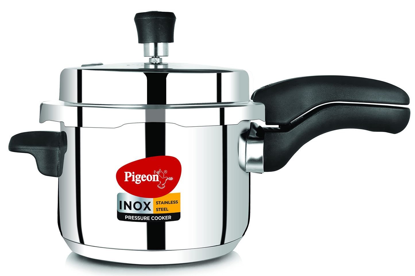 Pigeon Pressure Cooker - 3 Quart - Inox Stainless Steel Outer Lid Induction Base - Cook delicious food in less time: soups, rice, legumes, and more - 3 Liter