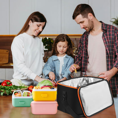 Portable Electric Lunch Box Food Warmer, Mini Personal Microwave Heated Portable Oven, Heated Lunch Box for Outdoor Cooking, Reheating Food for Work, Picnic, Camping, Fishing, and Car or Truck Trips