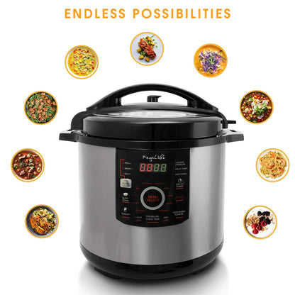 Megachef's 12 Quart XL Digital Pressure Cooker with 15 Presets