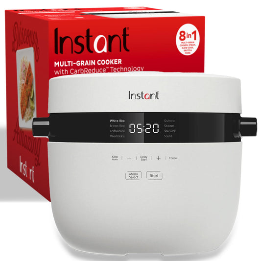 Instant Pot 20-Cup Rice Cooker, Rice and Grain Multi-Cooker with Carb Reducing Technology without Compromising Taste or Texture, From the Makers of Instant Pot, Includes 8 Cooking Presets