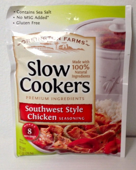 Orrington Farms Slow Cookers SouthWest Chicken Seasoning, 3Paks-2.5 Oz Each