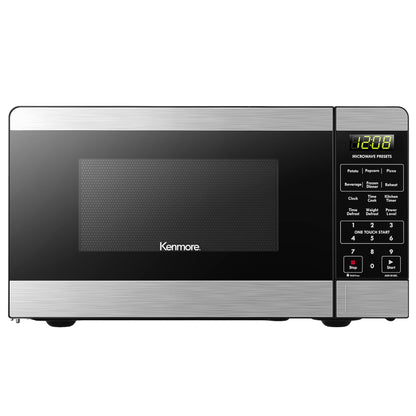 Kenmore KMCMWP11S2-10 Countertop Microwave 6 Auto-Preset Menus, Child Lock, Defrost & Express Cooking Features, 1.1 Cu Ft, Stainless Steel 1000W