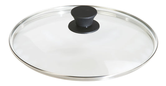 Lodge Round Tempered Glass Lid - Versatile Glass Lid for 10.25 Inch Skillets, Pans, and Dutch Ovens - Dishwasher Safe and Oven Safe up to 400°- 10.25 Inch