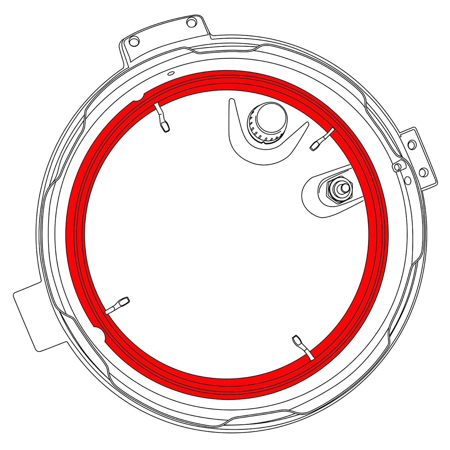 "GJS Gourmet Seal Ring Compatible With FARBERWARE 6 Quart 7-in-1 Programmable Pressure Cooker Model WM-CS6004W". This ring is not created or sold by Farberware.