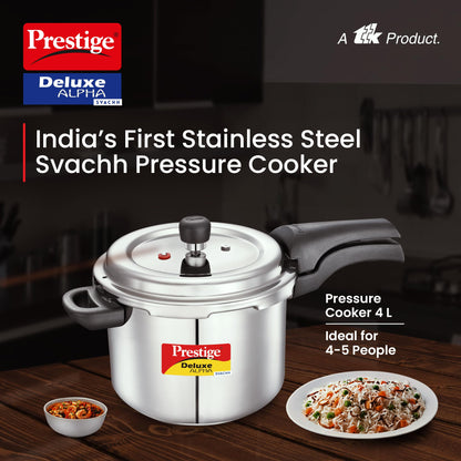 Prestige PRASV4 Pressure Cooker, 4 Liter, SILVER