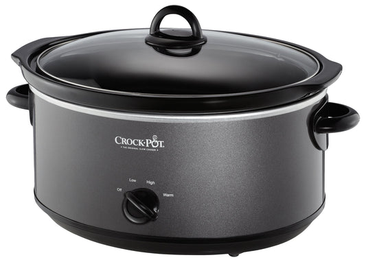 Crockpot SCV700-CH-BR Slow Cooker, 7 quarts, Charcoal