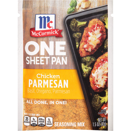 McCormick One Sheet Pan Chicken Parmesan Seasoning Mix, 1.5 oz